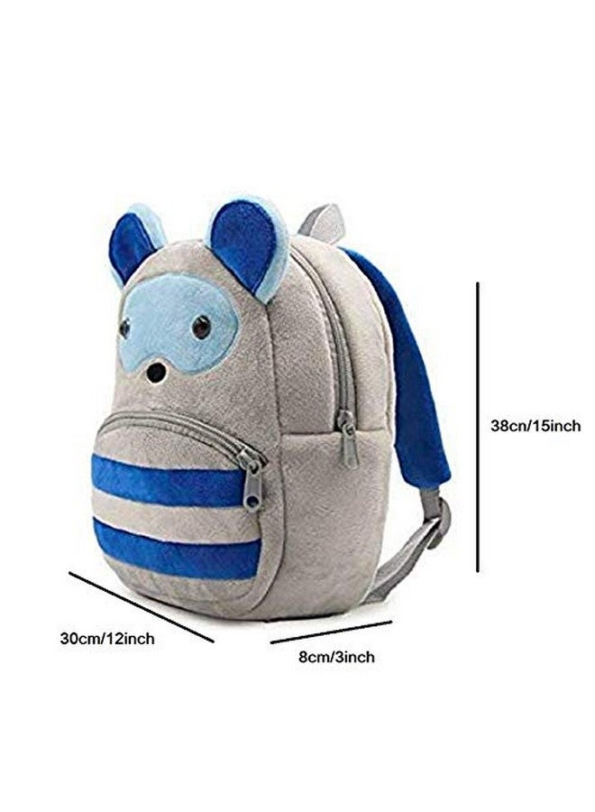blue tree Cute Kids Backpack Toddler Bag Plush Animal Cartoon Mini Travel Bag for Baby Girl Boy 1-6 Years (Recon) - Image 3