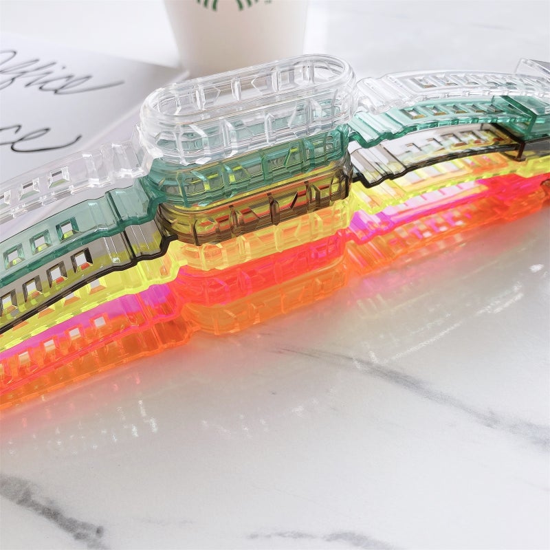 erorex For Xiaomi Mi Band 5 / 4 Universal Silicone Transparent Watch Band(Red) - Image 4