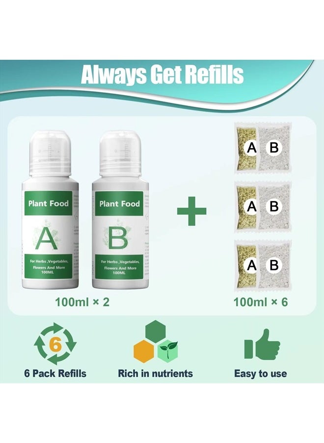 Haligo Hydroponics Nutrients (800ml in Total), Plant Food A & B Hydroponics Supplies, Indoor Plant Fertilizer for Hydroponics Growing System, Growing System Accessories for Vegetables Fruits Flowers Thrive  - Image 3