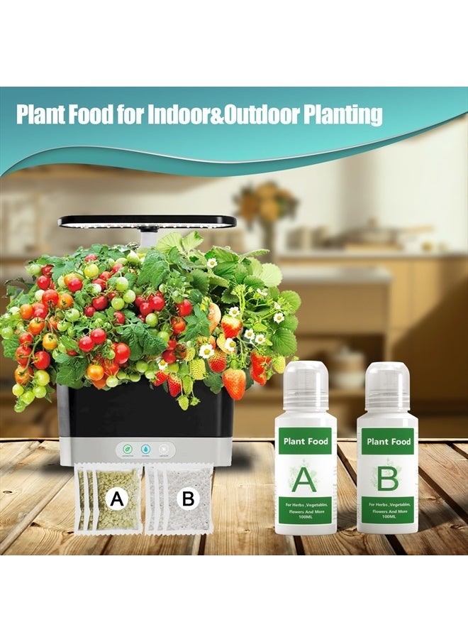 Haligo Hydroponics Nutrients (800ml in Total), Plant Food A & B Hydroponics Supplies, Indoor Plant Fertilizer for Hydroponics Growing System, Growing System Accessories for Vegetables Fruits Flowers Thrive  - Image 2