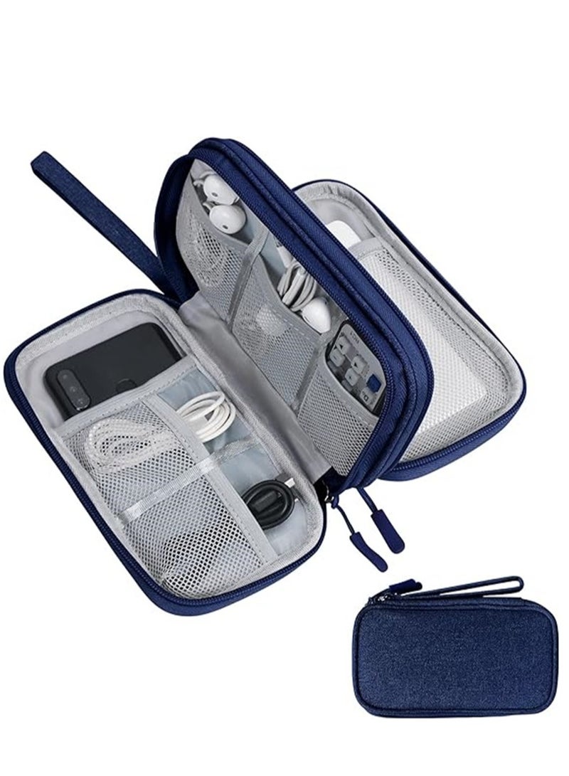 Electronics Accessories Organizer Bag, Travel Cable Organisers All in One Storage Bag, Waterproof Accessories Carry Bag for USB Data Cable,Earphone Wire,Power Bank - Image 1