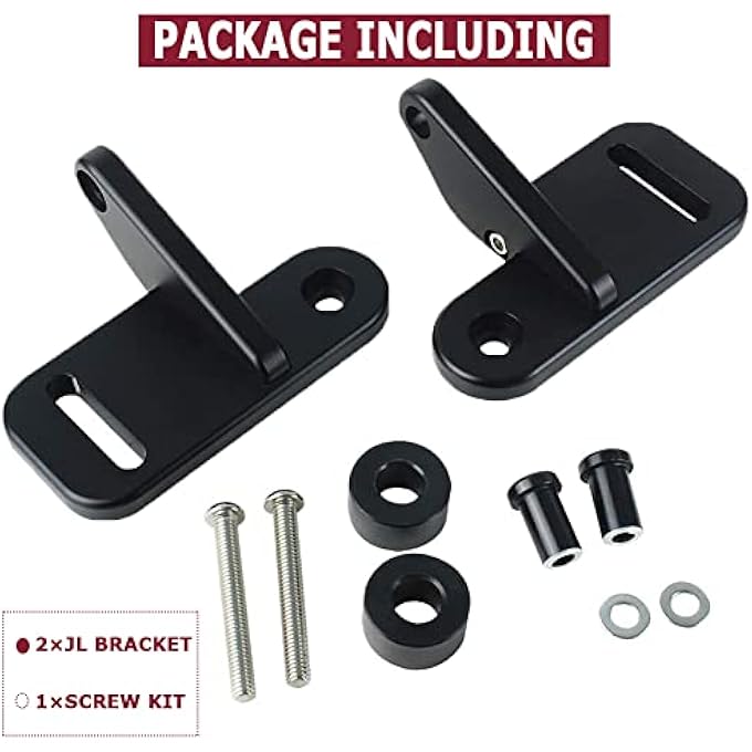 KANGIKX Jl APillar Mount Brackets Mounting OffRoad Pods Fog Work Light APillar Led Light Mount Bracket Compatible With Wrangler Jl Jlu Sahara Rubicon Sport 20182020  Gladiator Jt 2021 - Image 4
