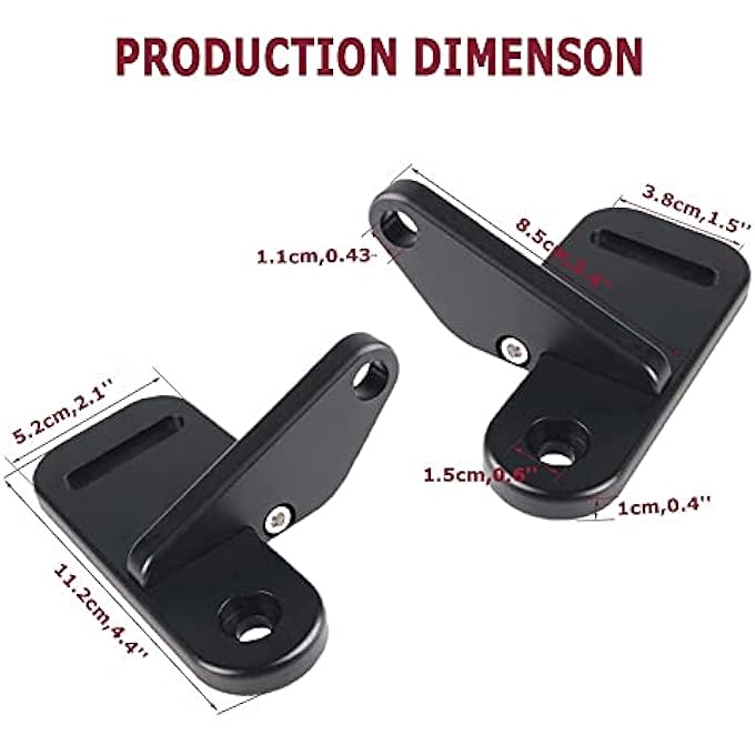KANGIKX Jl APillar Mount Brackets Mounting OffRoad Pods Fog Work Light APillar Led Light Mount Bracket Compatible With Wrangler Jl Jlu Sahara Rubicon Sport 20182020  Gladiator Jt 2021 - Image 3