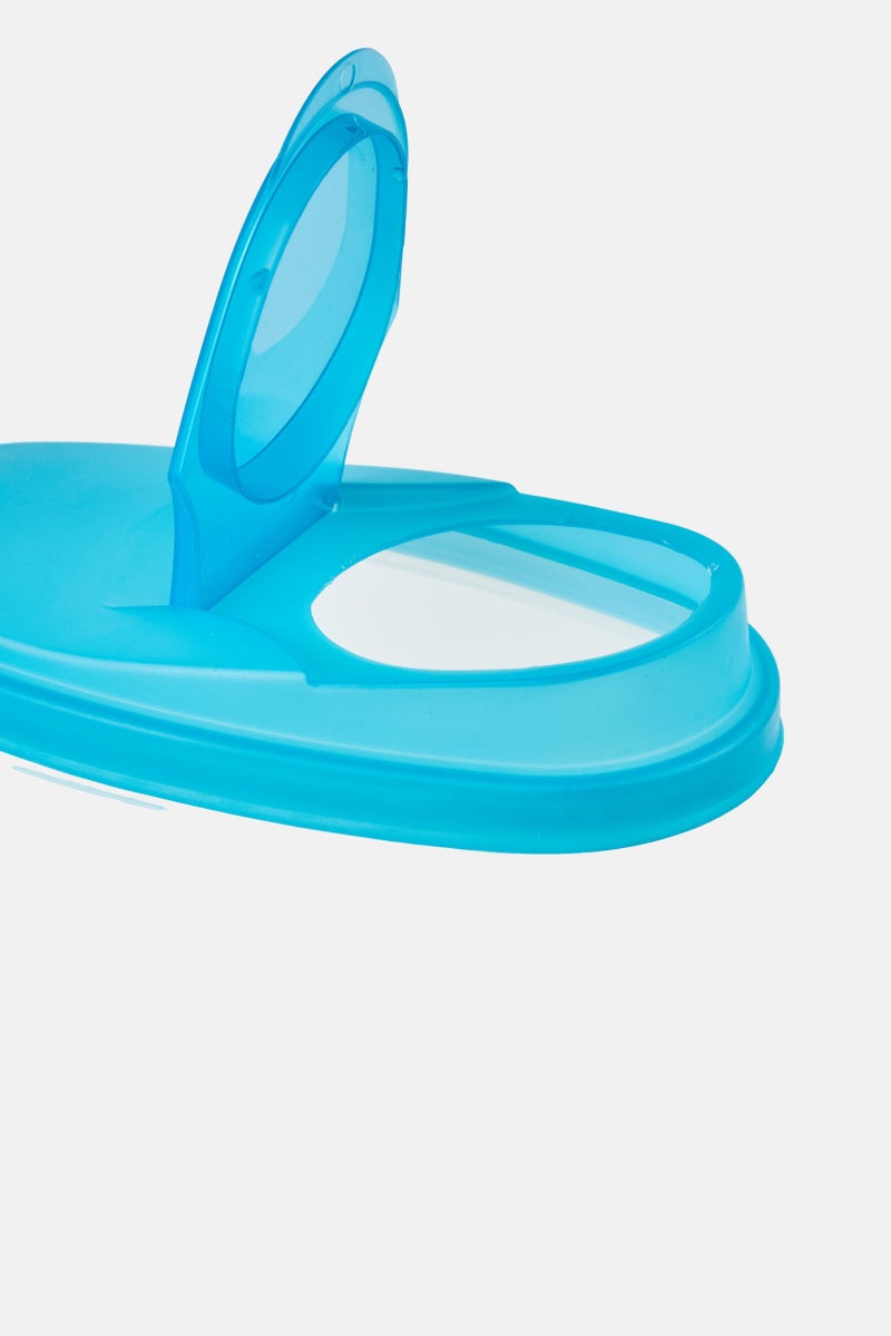 KitchenCraft 3 Piece Plastic Dry Food Storage Containers with Clip Lids, Blue - Image 2