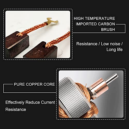 ChgImposs RS360 DC Motor 6-12V 12000-24000RPM High Speed Carbon Brush Micro Motor with Shield Ring for DIY Toys Hair Dryer Electric Fans Appliances - Image 5