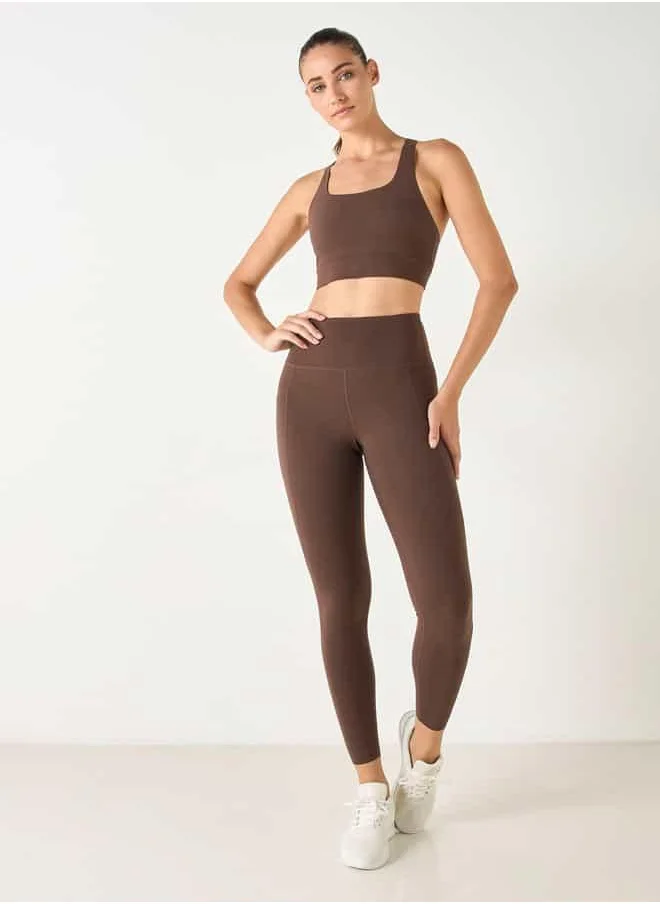 ADOT by Splash Seamless Sports Bra with Scoop Neck