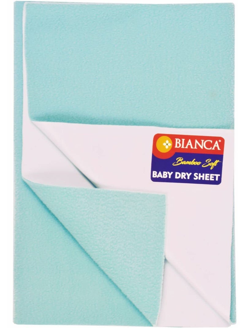 BIANCA Soft Bamboo Baby Dry Sheet, Mattress Protector -2pc Large (smartdry) | Waterproof & Breathable Anti Bacterial | Baby Dry Sheet & Mattress Protector. Smart Dry-Royal Blue/sea Green - Image 4