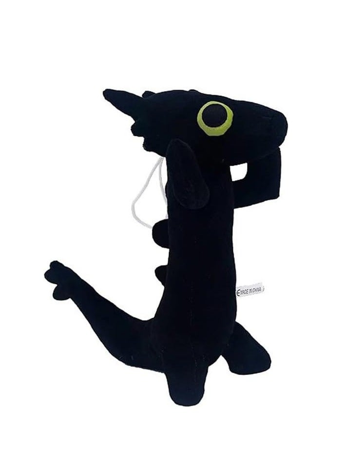 Cute Dancing Dragon Stuffed Animals, 12 Soft Dancing Dragon Plush Toy Dance Dragon Plushies Pillow Gifts for Kids Girlfriend Birthday   Mother's Day (Black) - Image 1