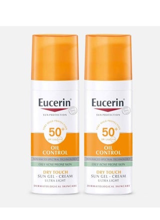 Oil Control Dry Touch Sun Gel Facial Cream Ultra Light SPF 50 UVA UVB Sunscreen Protection for Oily Prone Skin 50ml Pack of 2 - pzsku/Z3636A66EF90331741484Z/45/_/1731652887/00730ac3-22aa-4424-82b8-ada8d2257cd2