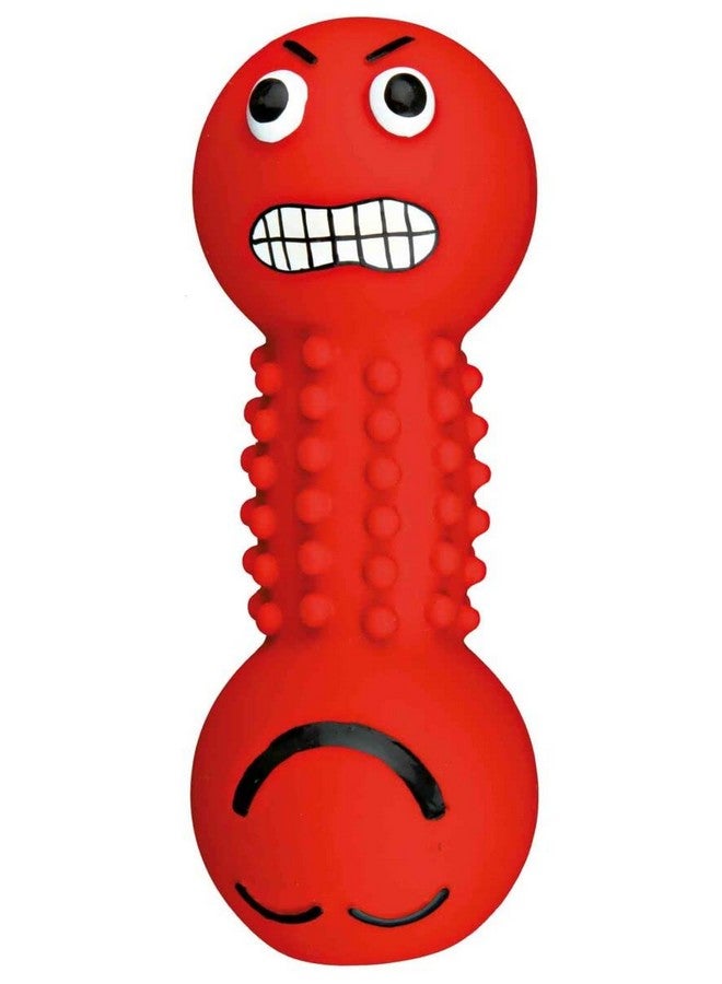 تريكسي لعبة دمبل مبتسمة مع زخارف للكلاب، مصنوعة من مادة اللاتكس، رائعة للعب الإحضار والاسترجاع، لعبة تصدر صوت صرير (أي لون واحد) - 19 سم - Image 2