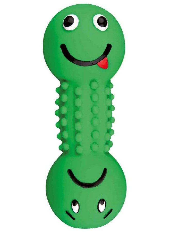 تريكسي لعبة دمبل مبتسمة مع زخارف للكلاب، مصنوعة من مادة اللاتكس، رائعة للعب الإحضار والاسترجاع، لعبة تصدر صوت صرير (أي لون واحد) - 19 سم - Image 3