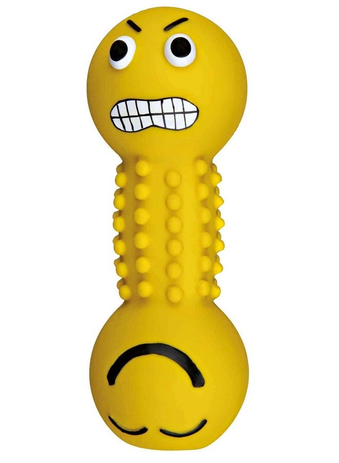 تريكسي لعبة دمبل مبتسمة مع زخارف للكلاب، مصنوعة من مادة اللاتكس، رائعة للعب الإحضار والاسترجاع، لعبة تصدر صوت صرير (أي لون واحد) - 19 سم - Image 1