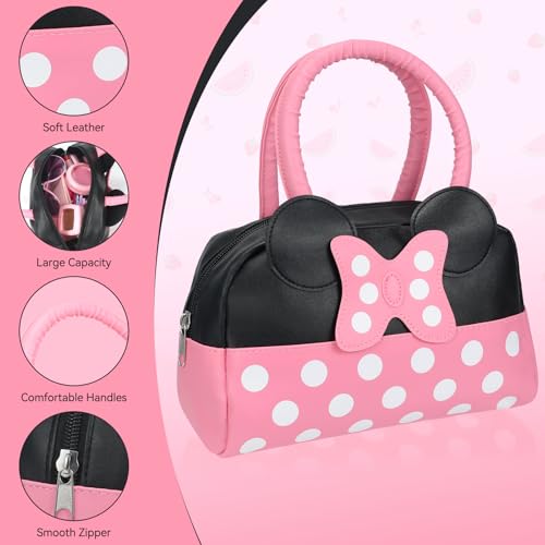 Mytothfy Pretend Play Purse for Little Girls, Toddler Purse with Pretend Makeup Toys for Toddlers, Princess Pretend Play Purse Toys with Accessories, Kids Purse Toy Birthday Gift for Girls Age 3 4 5 6+ - Image 3
