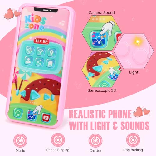 Mytothfy Pretend Play Purse for Little Girls, Toddler Purse with Pretend Makeup Toys for Toddlers, Princess Pretend Play Purse Toys with Accessories, Kids Purse Toy Birthday Gift for Girls Age 3 4 5 6+ - Image 2