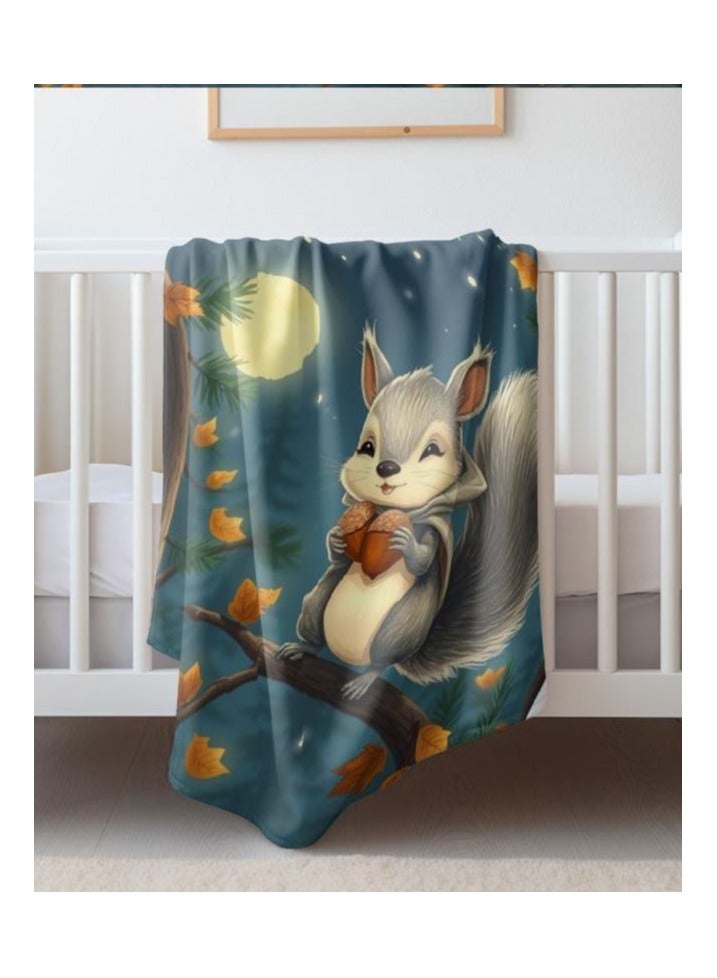 عام بطانية رقيقة من الفانيلا الكرتونية للأطفال أو الطلاب (دافئة ومريحة ومناسبة للنوم والألعاب) 100 سم * 150 سم - 761 - Image 4