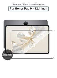huanmate Honor Pad 9 12.1 Inch Tempered Glass Screen Protector – High Transparency, Delicate Touch, Anti-Explosion, Smooth Arc Edges, Easy Installation, Screen Protector for Honor Pad 9 12.1 Inch  - Image 1