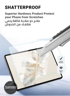 huanmate Honor Pad 9 12.1 Inch Tempered Glass Screen Protector – High Transparency, Delicate Touch, Anti-Explosion, Smooth Arc Edges, Easy Installation, Screen Protector for Honor Pad 9 12.1 Inch  - Image 3