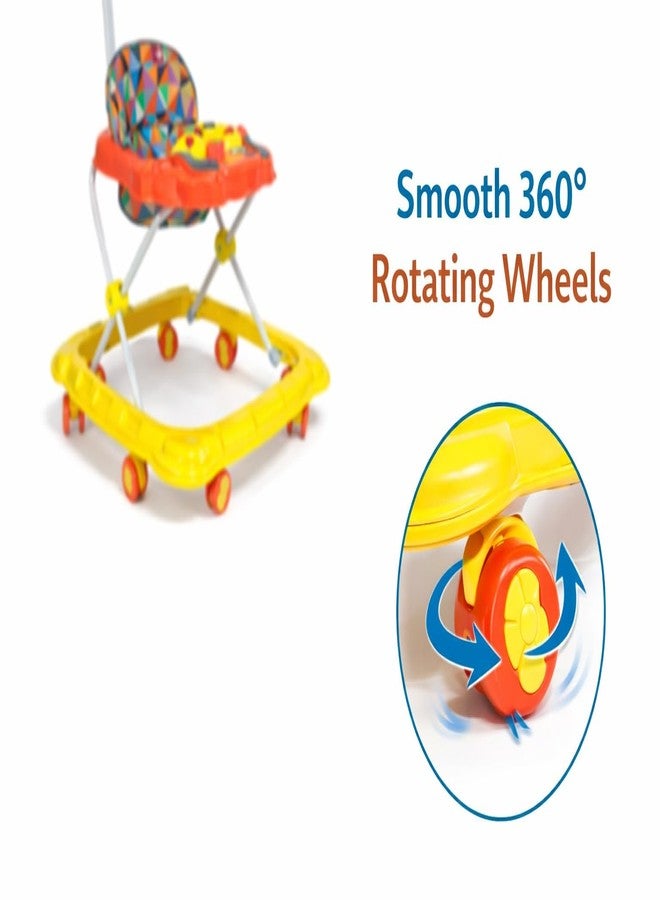 Maanit Baby Walker for Kids, Foldable Kids Walker with Height Adjustable & Parental Push Handle | Walker for Baby with Music & Light, | Walker for 6-12 Months Boy Girl (Red) - Image 5