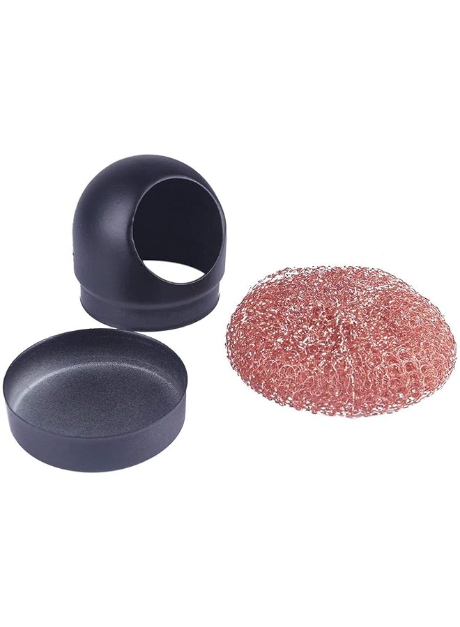 erorex Soldering Tip Iron Cleaner Solder Tip Cleaning Wire Soldering Tip Cleaning Ball And Base Holder Soft Coiled Brass Tip Cleaner Kit No Water Multicolor - Image 2