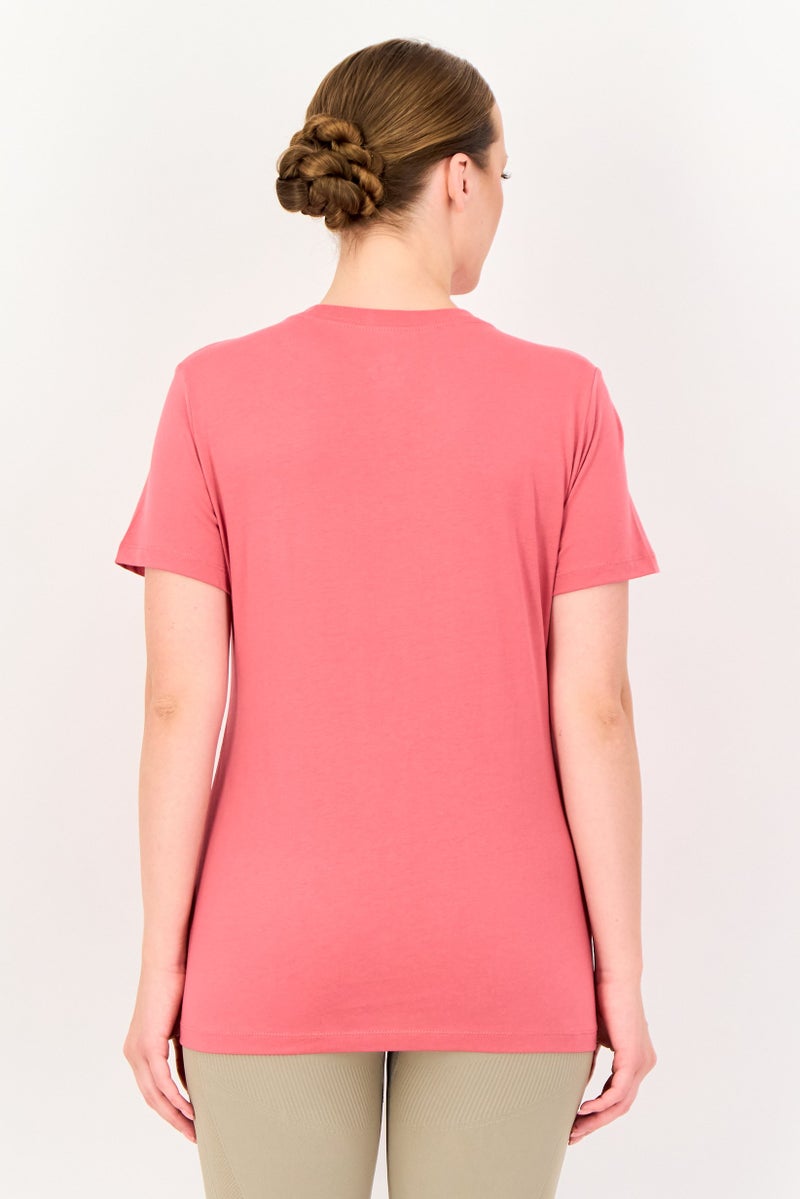 Nike تي شيرت رياضي نسائي بأكمام قصيرة، وردي قديم، - Image 2