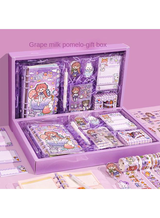 Bluejw AKi Sauce Fun Play Surprise Box Hand Book Suit Gift Box Girl Hand Book Three-dimensional Organs This Primary School Stationery - Image 1