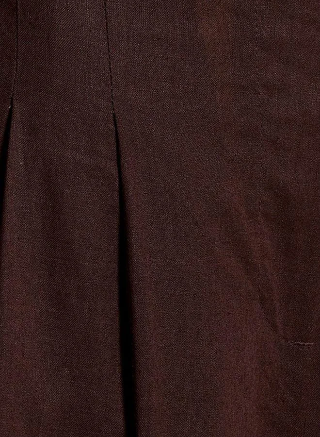 Splash FAV Flexi Waist Linen Blend Wide Leg Trousers