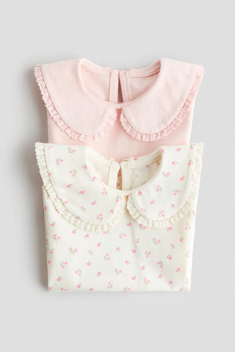 H&M 2-pack collared cotton tops