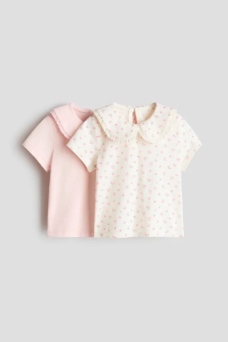 H&M 2-pack collared cotton tops