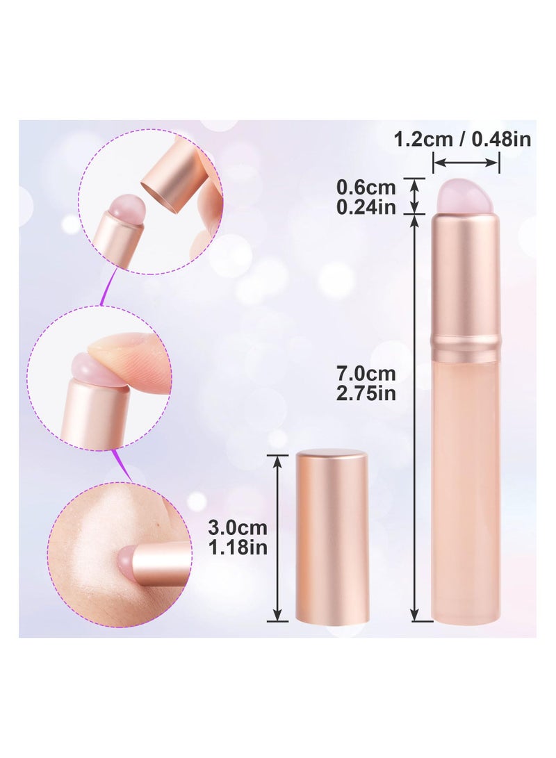SYOSI 2pcs Silicone Lip Brushes with Cover, Reusable Lipstick Applicator with Dust Covers for Lip Gloss Balm, Lip Oil, Lip Mask Portable Travel Mini Brush Head Makeup Tool for Concealer, Eyeshadow, Blush - Image 2