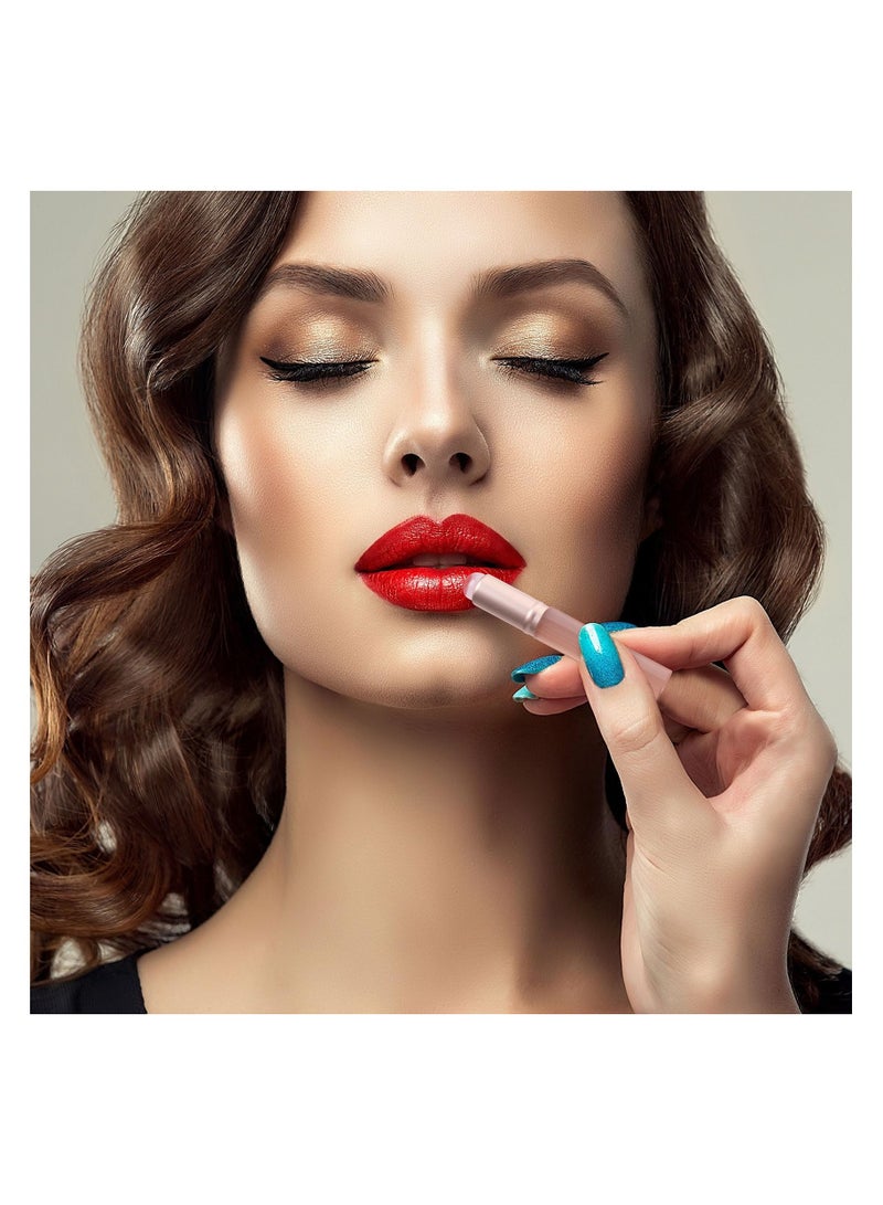 SYOSI 2pcs Silicone Lip Brushes with Cover, Reusable Lipstick Applicator with Dust Covers for Lip Gloss Balm, Lip Oil, Lip Mask Portable Travel Mini Brush Head Makeup Tool for Concealer, Eyeshadow, Blush - Image 4