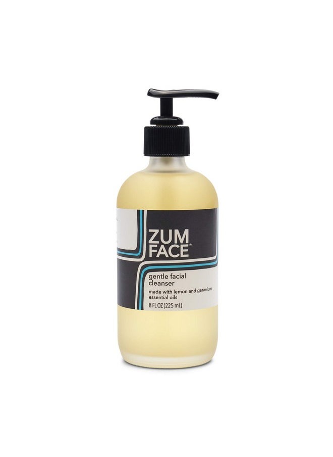 Indigo Wild - Indigo Wild Zum Face Gentle Facial Cleanser - Natural Skincare Product - Moisturizing Face Care with Coconut Oil, Olive Oil & Jojoba Oil - Lemon & Geranium Scent - 8 fl oz - Image 1
