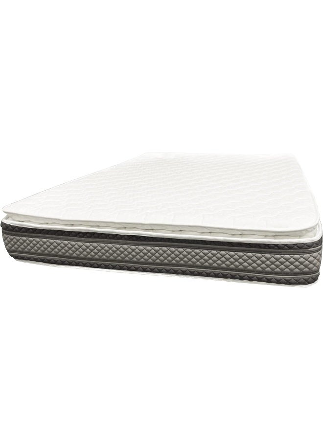 مرتبة هومجيني البيضاء الفاخرة ذات النوابض الجيبية مع رغوة الذاكرة بحجم كوين (160 سم × 200 سم) - Image 1