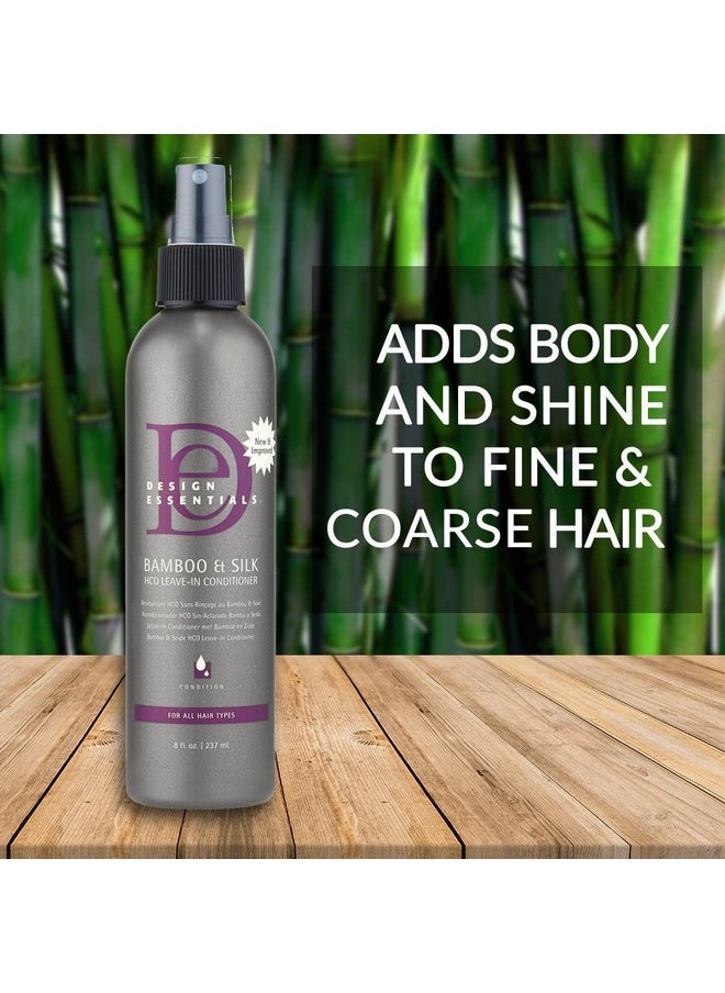 Design Essentials Natural Bamboo & Silk Hco Strengthening Leavein Conditioner For All Hair Types 8 Oz  - Image 4
