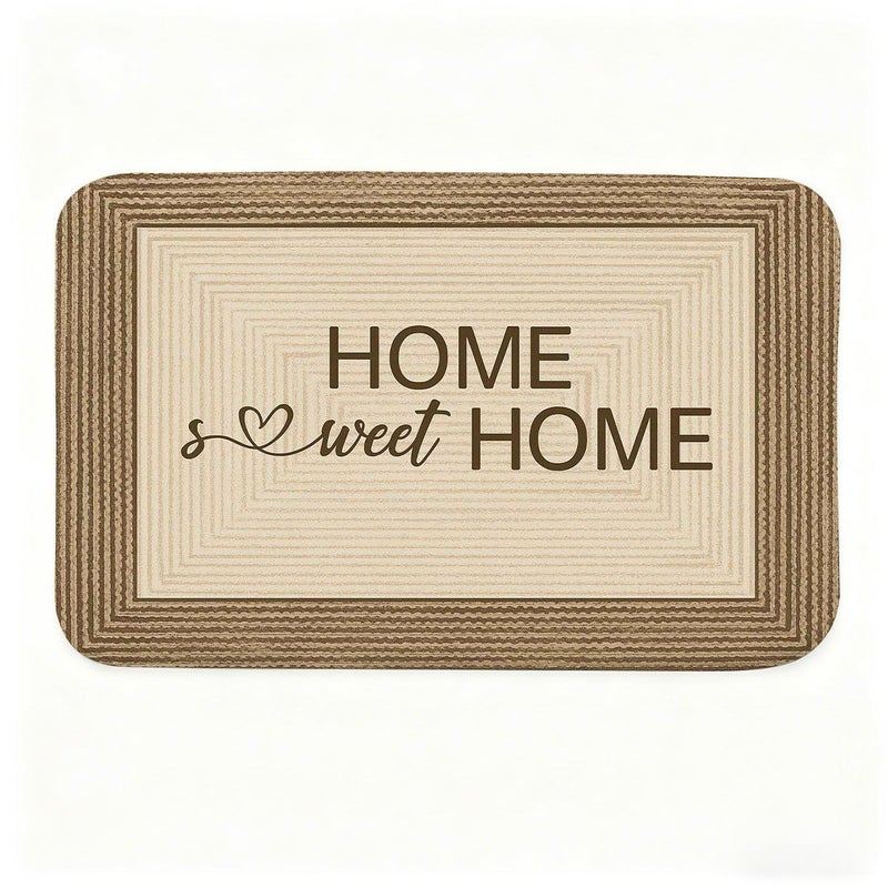 Cozy Home Flannel Floor Mat 30x40cm Anti Slip Washable Doormat For Farmhouse Entrance - Image 1