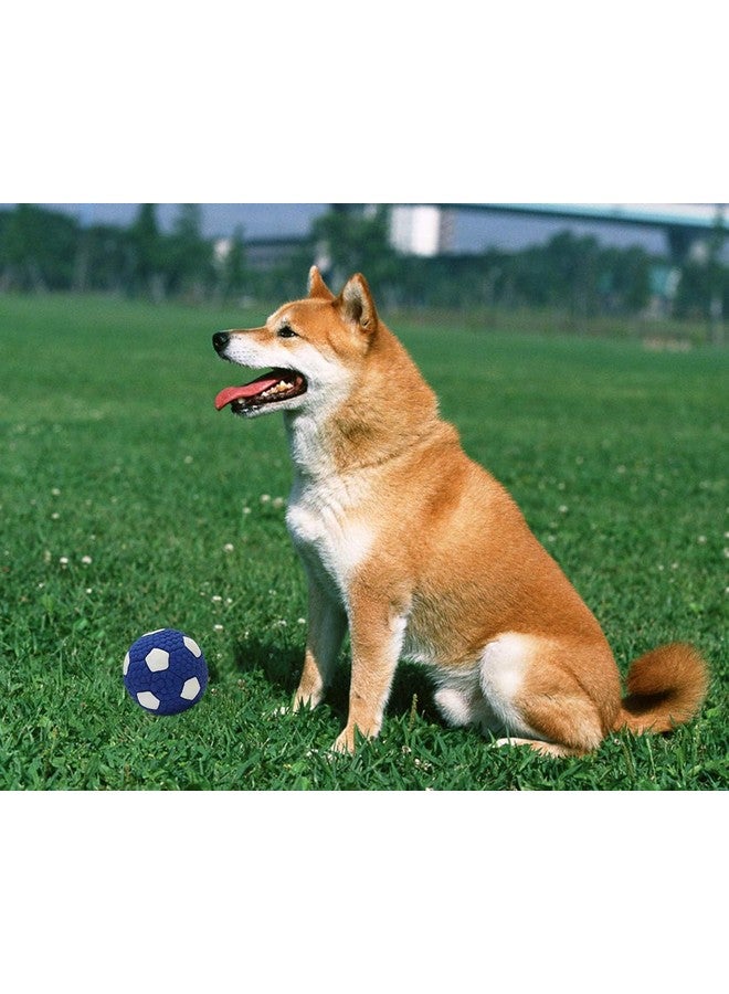 Petoys Dog Latex Squeaky Blue And White Football Small For Dogs, Cats Puppy & Kittens Multicolor - Image 5
