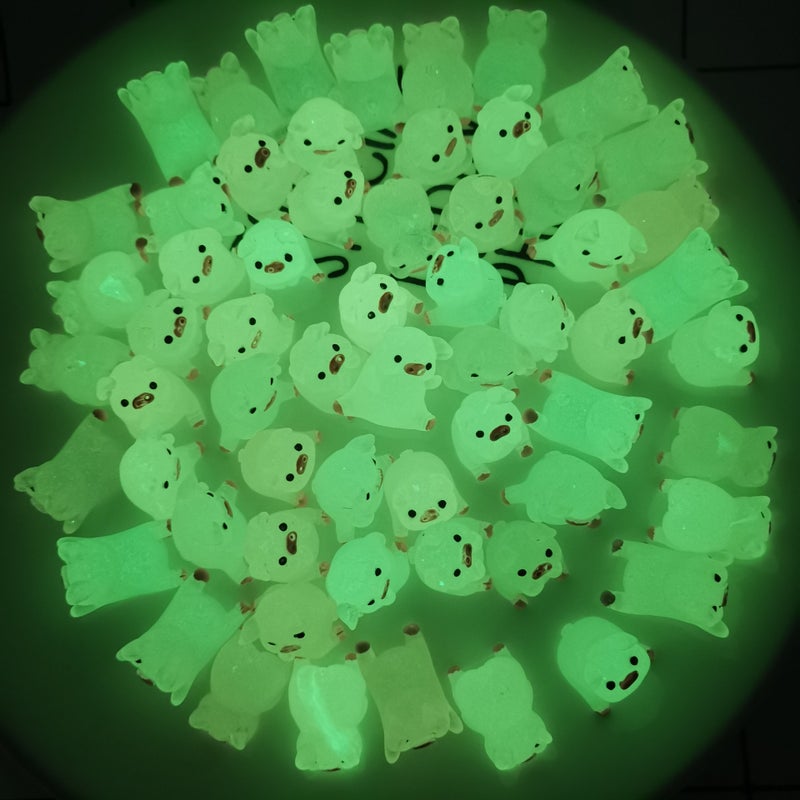 Explosive Luminous Cute Piggy Car Ornaments Pendant Cream Glue Mobile Phone Shell Material Jewelry Cartoon Accessories - Image 5