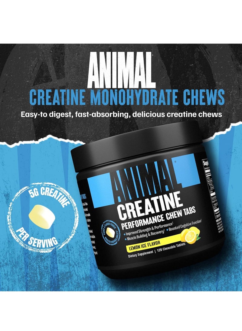 Creatine Performance Chews Lemon Ice 120 chewables