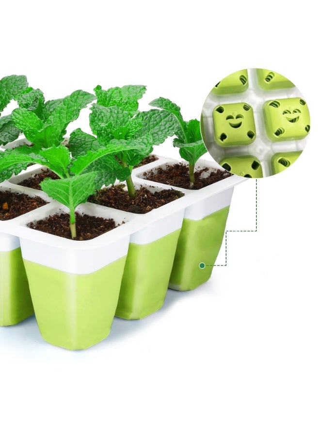 12-cell silicone seedling tray Plant cultivation box Seed pot Seedling propagation tool - Image 3