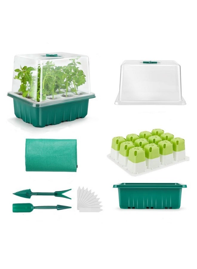 12-cell silicone seedling tray Plant cultivation box Seed pot Seedling propagation tool - Image 1