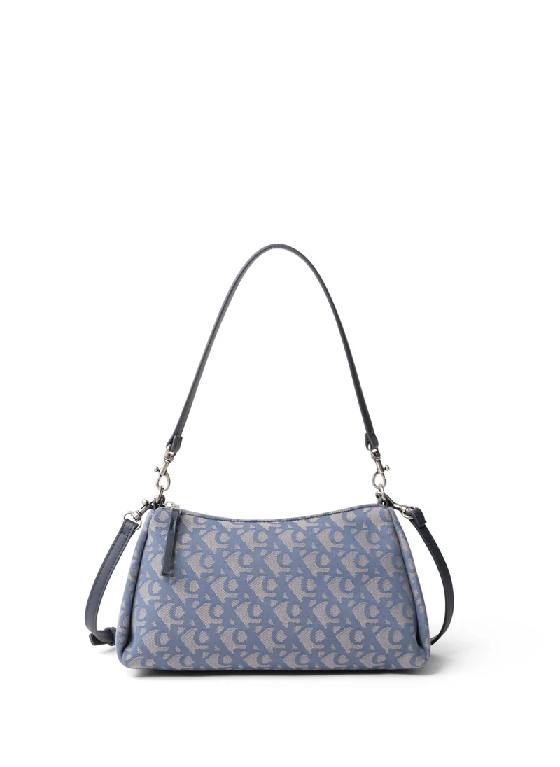 Calvin Klein Jeans Logo Detailed Zip through Shoulder Bag