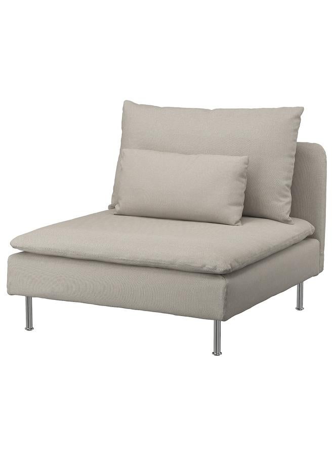 Zaboon Cover for 1-seat section, Fridtuna light beige - Image 1