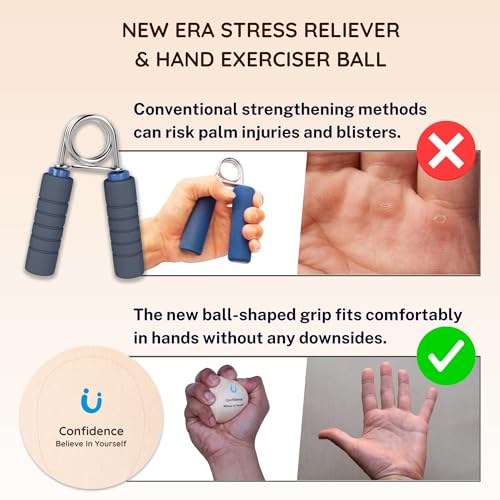 Unwynnd Stress Balls For Adults - Hand Exercise Ball For Stress Relief, Carpal Tunnel, & Arthritis For Hand Grip Strengthening - Anxiety Relief Physio Ball Fidget - Medium (1 PCS) (Peach) - Image 4