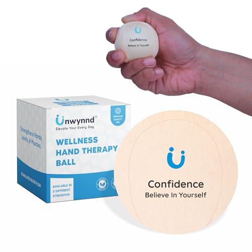 Unwynnd Stress Balls For Adults - Hand Exercise Ball For Stress Relief, Carpal Tunnel, & Arthritis For Hand Grip Strengthening - Anxiety Relief Physio Ball Fidget - Medium (1 PCS) (Peach) - Image 1