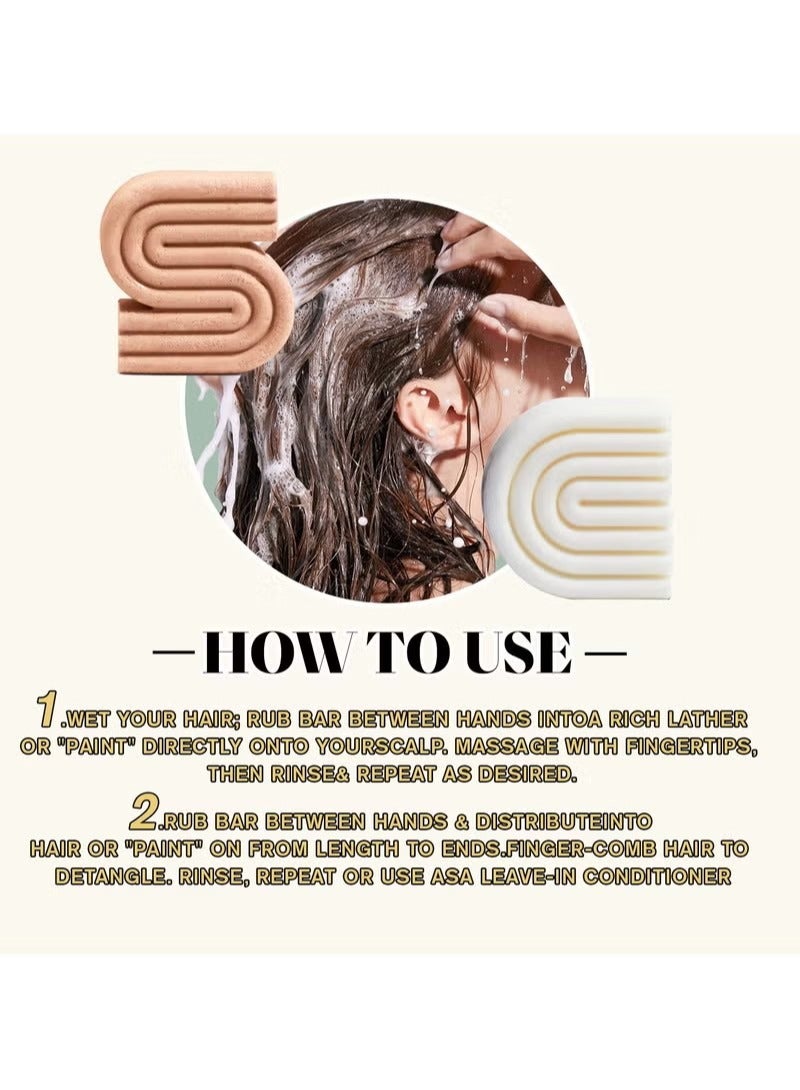 ATRJSZ Hair Growth | Rice Shampoo Bar for Strengthening | Helps Dry Hair | Made in US | All Natural | Moisturizing | Vegan Solid Shampoo Bar for Hair | Rice Water Shampoo Bar | Zero Waste, 3.2 oz - Image 4