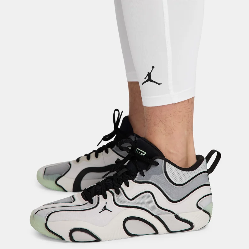 Jordan White Men's Sport Essentials Dri-FIT 3/4 Tights for Men | Best Price UAE