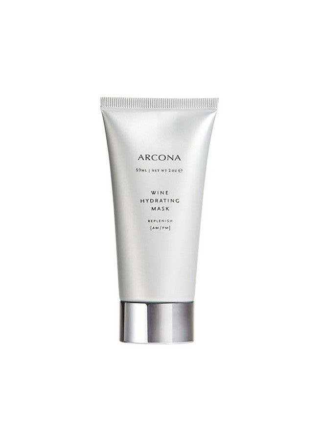 Arcona ARCONA Wine Hydrating Mask - Grape Seed, Wine Extracts, Resveratrol, Squalene, Shea Butter + Vitamin E Nourish + Replenish Dehydrated Skin - 2 oz. Made In The USA