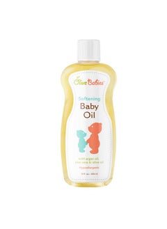 Olive Babies Baby Oil Multi Purpose With Argan Oil Aloe Vera & Olive Oil 12 Oz Softening Hypoallergenic Solution For All Skin Types Good On Men Women & Kids  - Image 2
