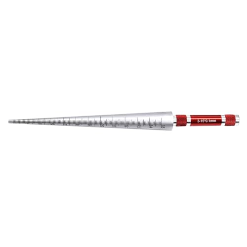 A.Dinsenen Hole Tapered Ruler, Calliper Gauge，Wide Application Taper Aperture Gauge,Round Hole Measuremen,Aperture Tester(3-15MM) - Image 2