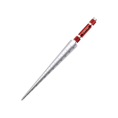 A.Dinsenen Hole Tapered Ruler, Calliper Gauge，Wide Application Taper Aperture Gauge,Round Hole Measuremen,Aperture Tester(3-15MM) - Image 1