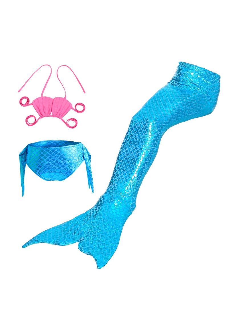 Loquat 3-Piece Mermaid Bathing Swimsuit Set - Image 4